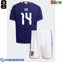 Fotballdrakt Barn Japan Junya Ito #14 Hjemmedraktsett VM 2026 Kortermet (+ Korte bukser)
